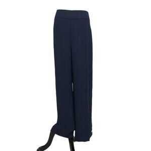Hugo Boss Blue Telareama Tuxedo Button Accent Trousers Pants Size 14